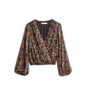 All In Favor Clestine Chiffon Blouse